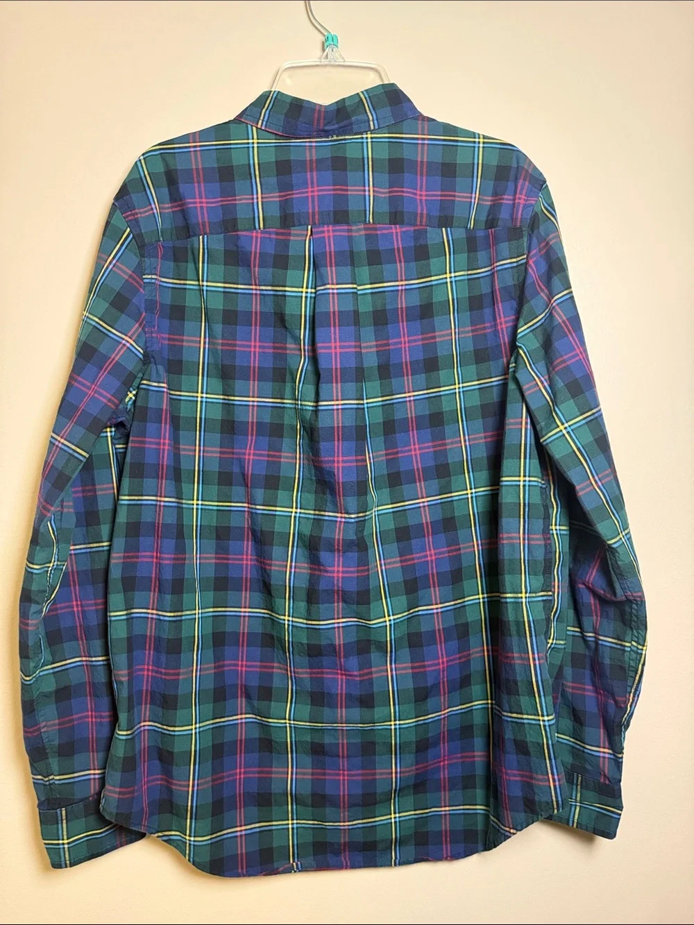 Ralph Lauren Long Sleeve Tartan Plaid Button Down Dress Shirt Boys XL 18-20